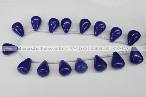 CCN468 15.5 inches Top-drilled 18*25mm teardrop candy jade beads