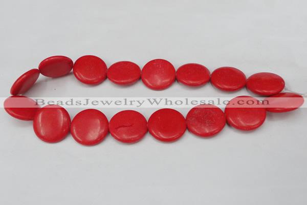 CCN506 15.5 inches 25mm flat round candy jade beads wholesale