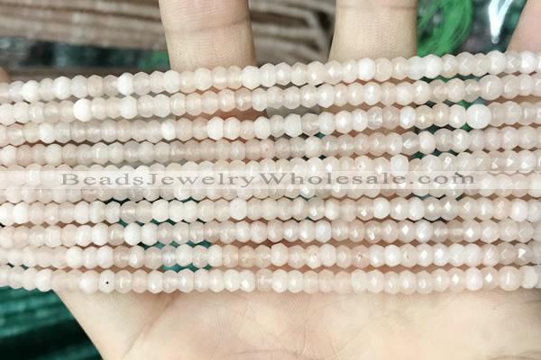 CCN5102 15 inches 3*4mm faceted rondelle candy jade beads