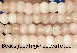 CCN5103 15 inches 3*4mm faceted rondelle candy jade beads