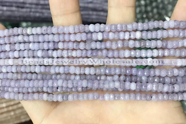 CCN5108 15 inches 3*4mm faceted rondelle candy jade beads