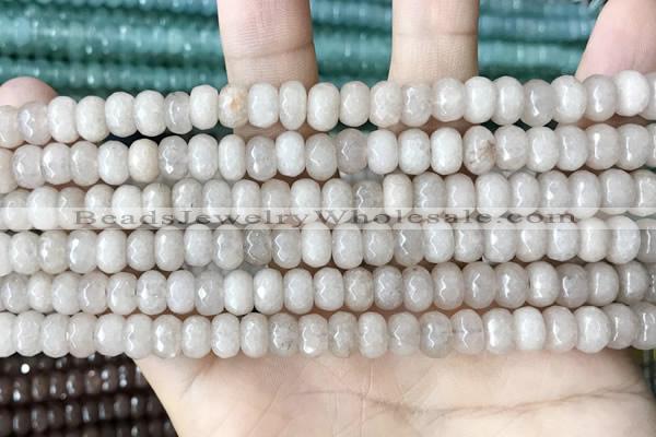 CCN5133 15 inches 5*8mm faceted rondelle candy jade beads