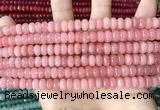 CCN5139 15 inches 5*8mm faceted rondelle candy jade beads