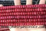 CCN5143 15 inches 5*8mm faceted rondelle candy jade beads