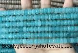 CCN5149 15 inches 5*8mm faceted rondelle candy jade beads