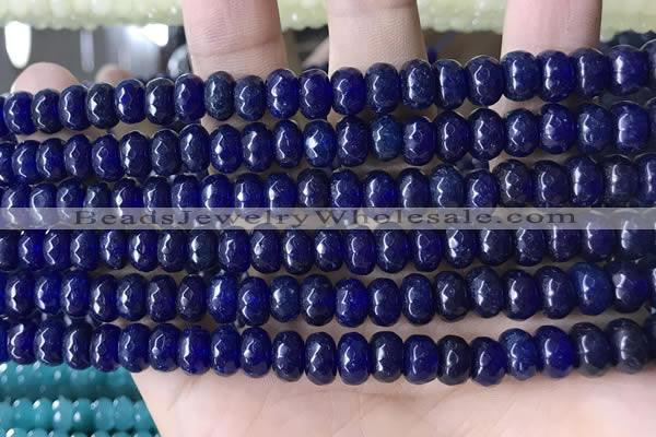 CCN5154 15 inches 5*8mm faceted rondelle candy jade beads