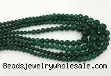 CCN5213 6mm - 14mm faceted round candy jade graduated beads