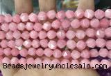 CCN5237 15 inches 8mm faceted nuggets candy jade beads