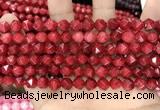 CCN5241 15 inches 8mm faceted nuggets candy jade beads