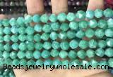 CCN5247 15 inches 8mm faceted nuggets candy jade beads