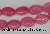 CCN526 15.5 inches 10*14mm oval candy jade beads wholesale