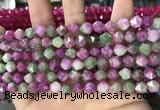 CCN5262 15 inches 8mm faceted nuggets candy jade beads