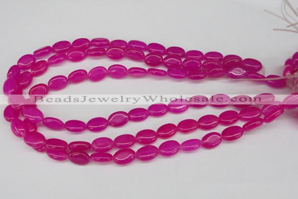 CCN527 15.5 inches 10*14mm oval candy jade beads wholesale