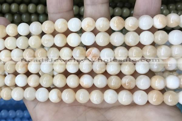 CCN5341 15 inches 8mm round candy jade beads Wholesale