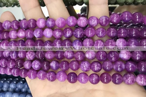 CCN5363 15 inches 8mm round candy jade beads Wholesale