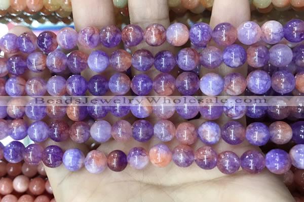 CCN5476 15 inches 8mm round candy jade beads Wholesale