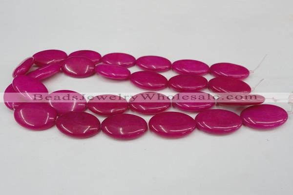 CCN551 15.5 inches 20*30mm oval candy jade beads wholesale