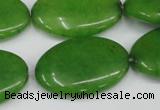 CCN553 15.5 inches 20*30mm oval candy jade beads wholesale