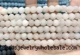 CCN5580 15 inches 8mm round matte candy jade beads Wholesale