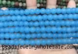 CCN5605 15 inches 8mm round matte candy jade beads Wholesale