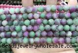 CCN5622 15 inches 8mm round matte candy jade beads Wholesale