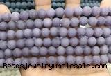 CCN5625 15 inches 8mm round matte candy jade beads Wholesale