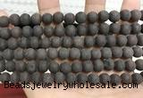 CCN5630 15 inches 8mm round matte candy jade beads Wholesale