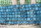 CCN5657 15 inches 8mm faceted round candy jade beads