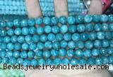 CCN5662 15 inches 8mm faceted round candy jade beads