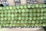 CCN5670 15 inches 8mm faceted round candy jade beads