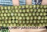 CCN5671 15 inches 8mm faceted round candy jade beads