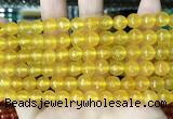 CCN5707 15 inches 8mm faceted round candy jade beads