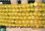 CCN5708 15 inches 8mm faceted round candy jade beads