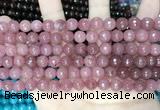 CCN5716 15 inches 8mm faceted round candy jade beads