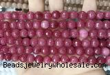 CCN5727 15 inches 8mm faceted round candy jade beads