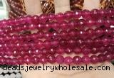 CCN5731 15 inches 8mm faceted round candy jade beads