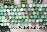 CCN5740 15 inches 8mm faceted round candy jade beads