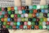 CCN5742 15 inches 8mm faceted round candy jade beads