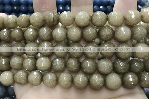 CCN5775 15 inches 10mm faceted round candy jade beads