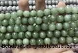 CCN5778 15 inches 10mm faceted round candy jade beads