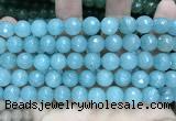 CCN5781 15 inches 10mm faceted round candy jade beads