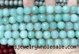 CCN5785 15 inches 10mm faceted round candy jade beads