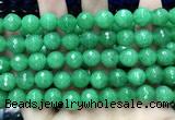 CCN5787 15 inches 10mm faceted round candy jade beads