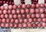 CCN5807 15 inches 10mm faceted round candy jade beads