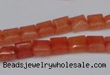 CCN585 15.5 inches 8*8mm square candy jade beads wholesale