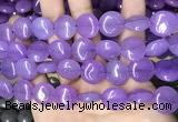 CCN5875 15 inches 15mm flat round candy jade beads Wholesale