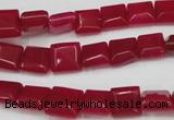 CCN588 15.5 inches 8*8mm square candy jade beads wholesale