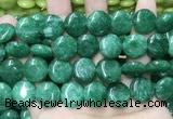 CCN5908 15 inches 15mm flat round candy jade beads Wholesale