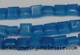 CCN591 15.5 inches 8*8mm square candy jade beads wholesale