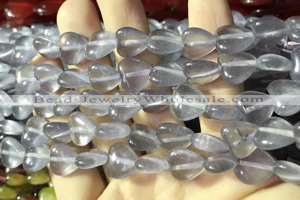 CCN5922 15 inches 12*12mm heart candy jade beads Wholesale